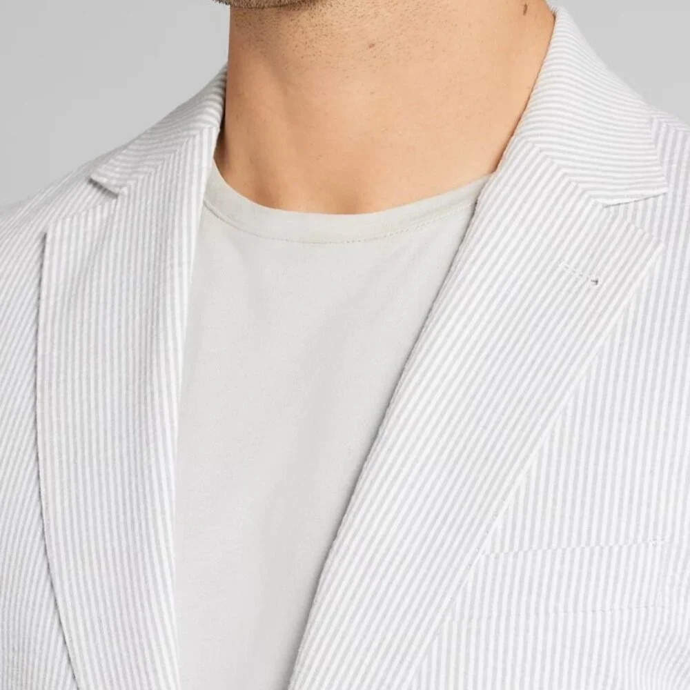 NEW Joseph Abboud Modern Fit Seersucker Sport Coat Blazer Jacket Sportcoat - Picture 3 of 8